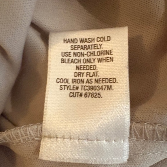 Dress Barn Est 1962 Cream Mesh/Lace Floral Sleeveless Pull On Stretch Midi Dress - Picture 15 of 15